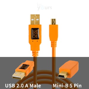 (8-2A) 테더툴즈 USB 2.0 to Mini-B 5 Pin (4.6m)